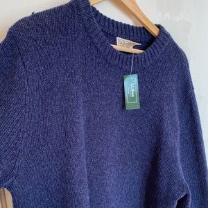 L.L. Bean Men's Deep Blue Crewneck Sweater